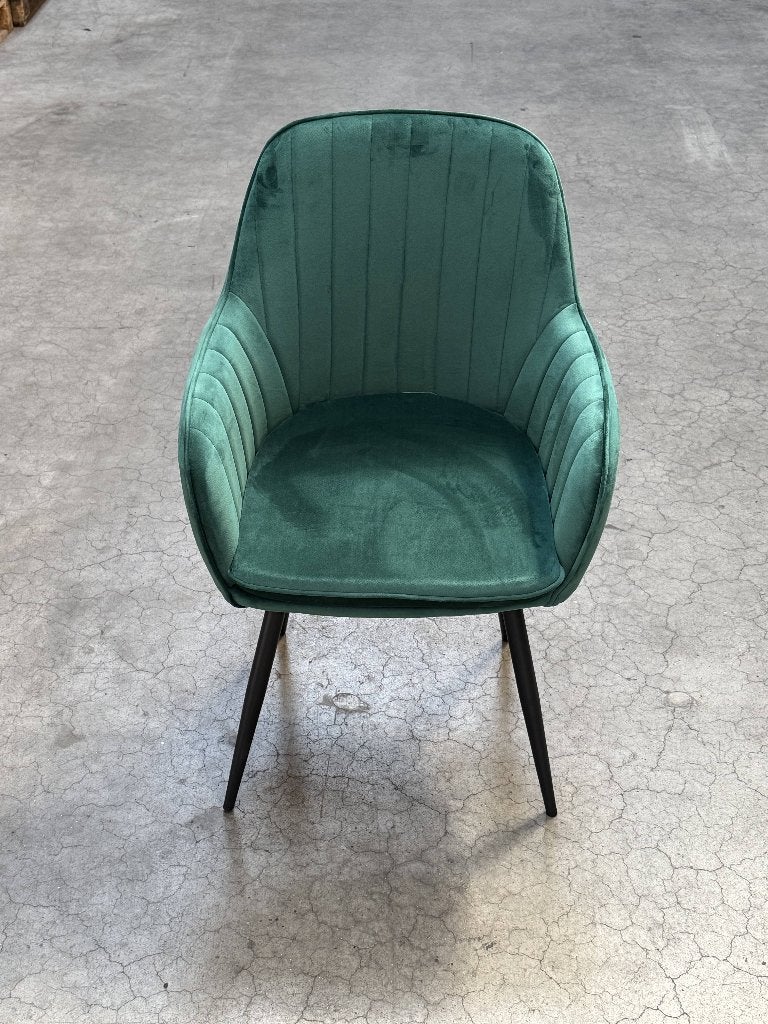 Eetkamer Stoel - Groen, Overige kleuren, Modern, Scandinavisch, Nieuw, Ophalen of Verzenden