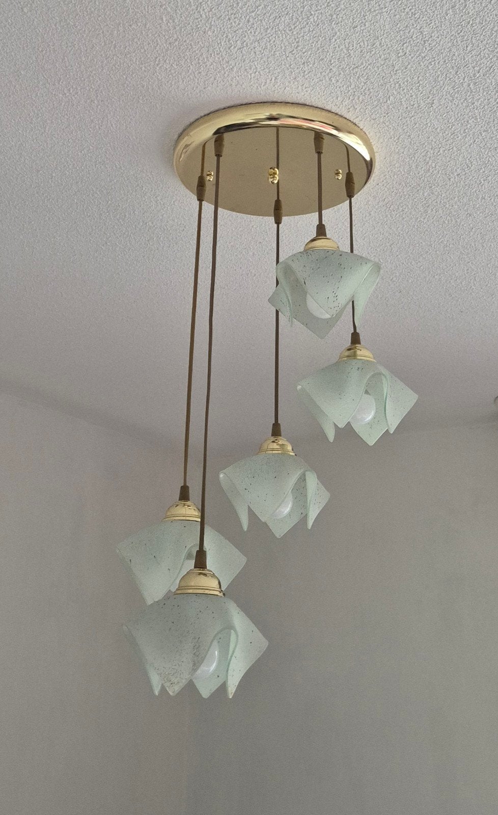 vintage plafondlamp jaren 90, Ophalen, Gebruikt, Vintage, Plafondlamp