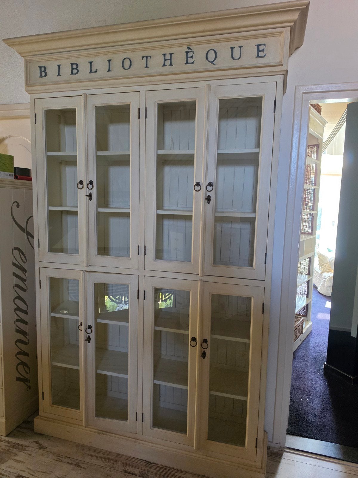 landelijke bibliotheek kast wit, Ophalen, 25 tot 50 cm