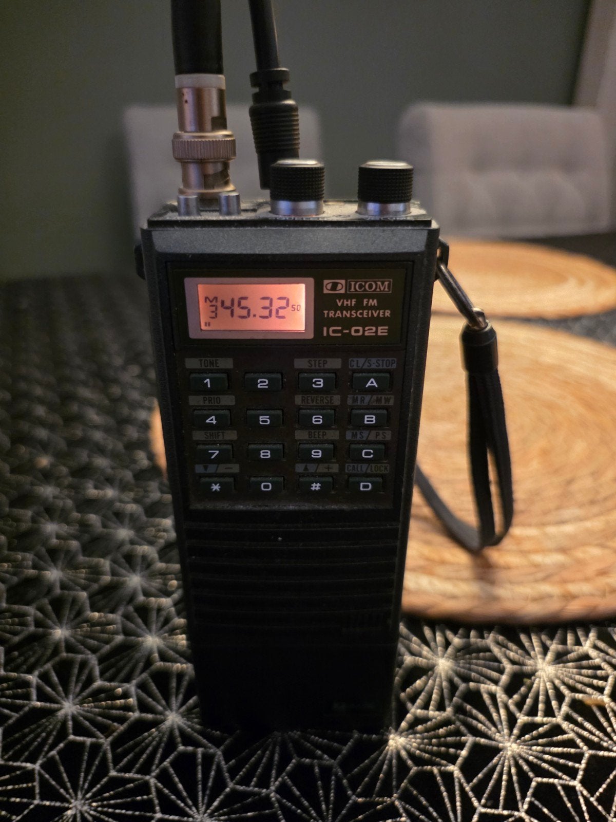 Transceiver Vintage ICOM IC-02E VHF FM, Telecommunicatie, Portofoons en Walkie-talkies, Ophalen of Verzenden