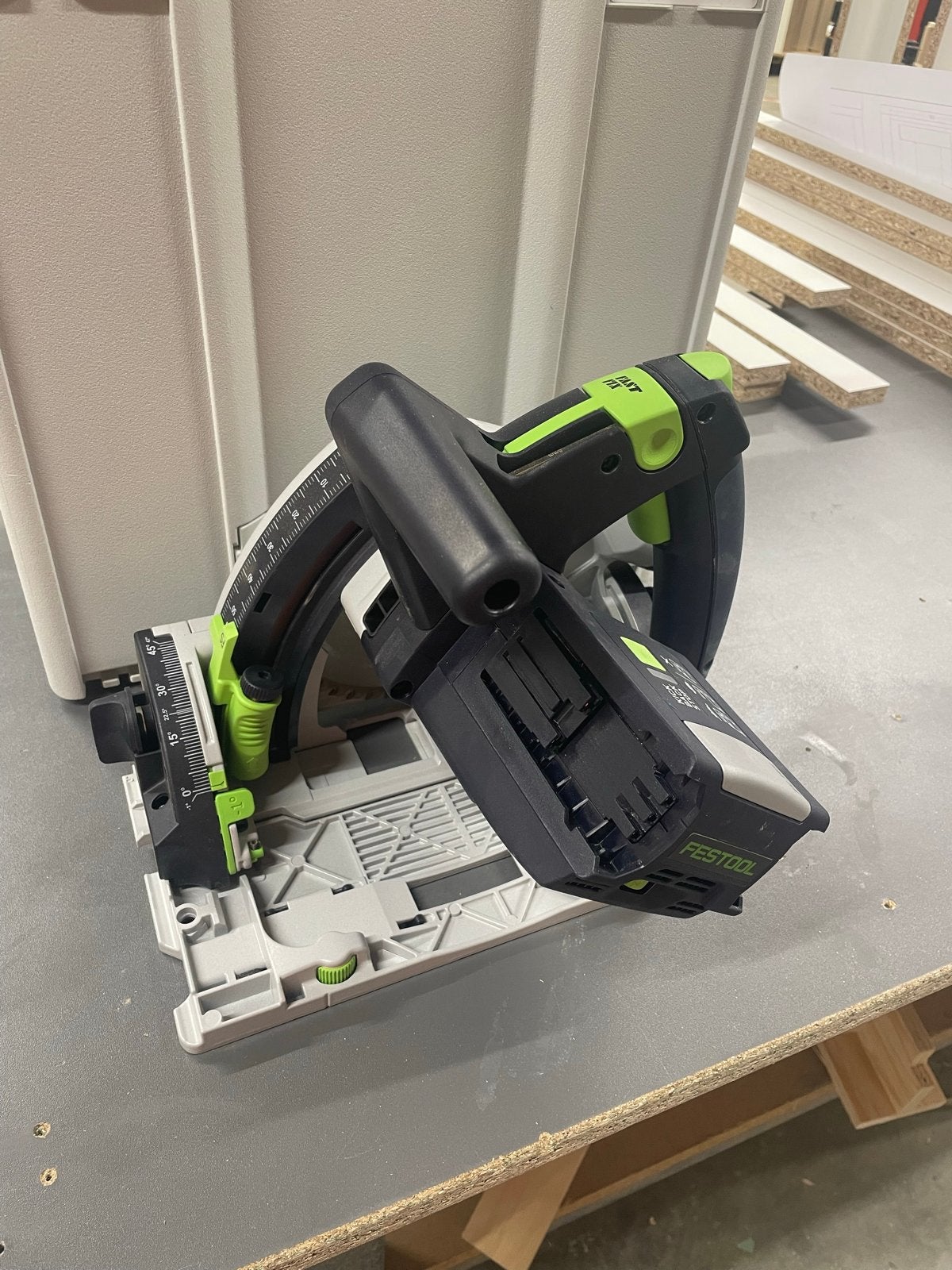 Festool Invalzaag TSC 55 K body!!!!!!!, Gebruikt, Invalzaag, Ophalen of Verzenden, 30 tot 70 mm