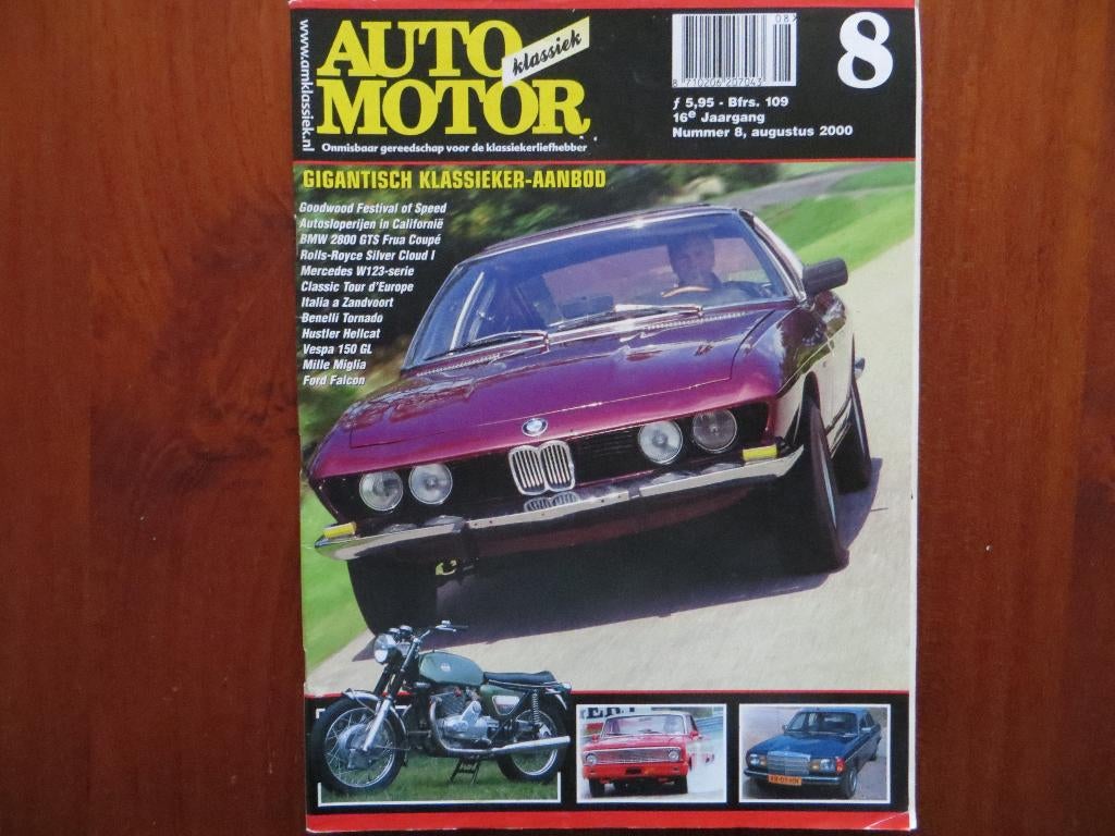 Auto Motor Klassiek 8 2000 BMW Frua, W123, Silver Cloud 1, Ophalen of Verzenden, Nieuw, BMW