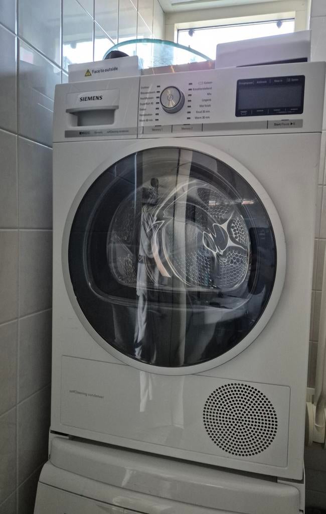 Siemens iQ800 iSensoric selfcleaning condenser, Ophalen, Gebruikt, 8 tot 10 kg, Voorlader