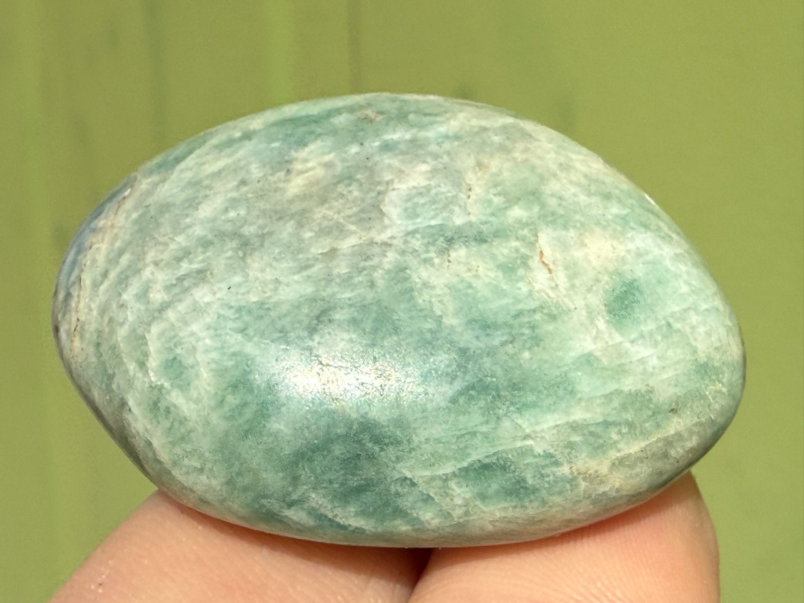 Amazoniet handsteen mineralen Madagaskar HSP steen, Ophalen of Verzenden, Mineraal