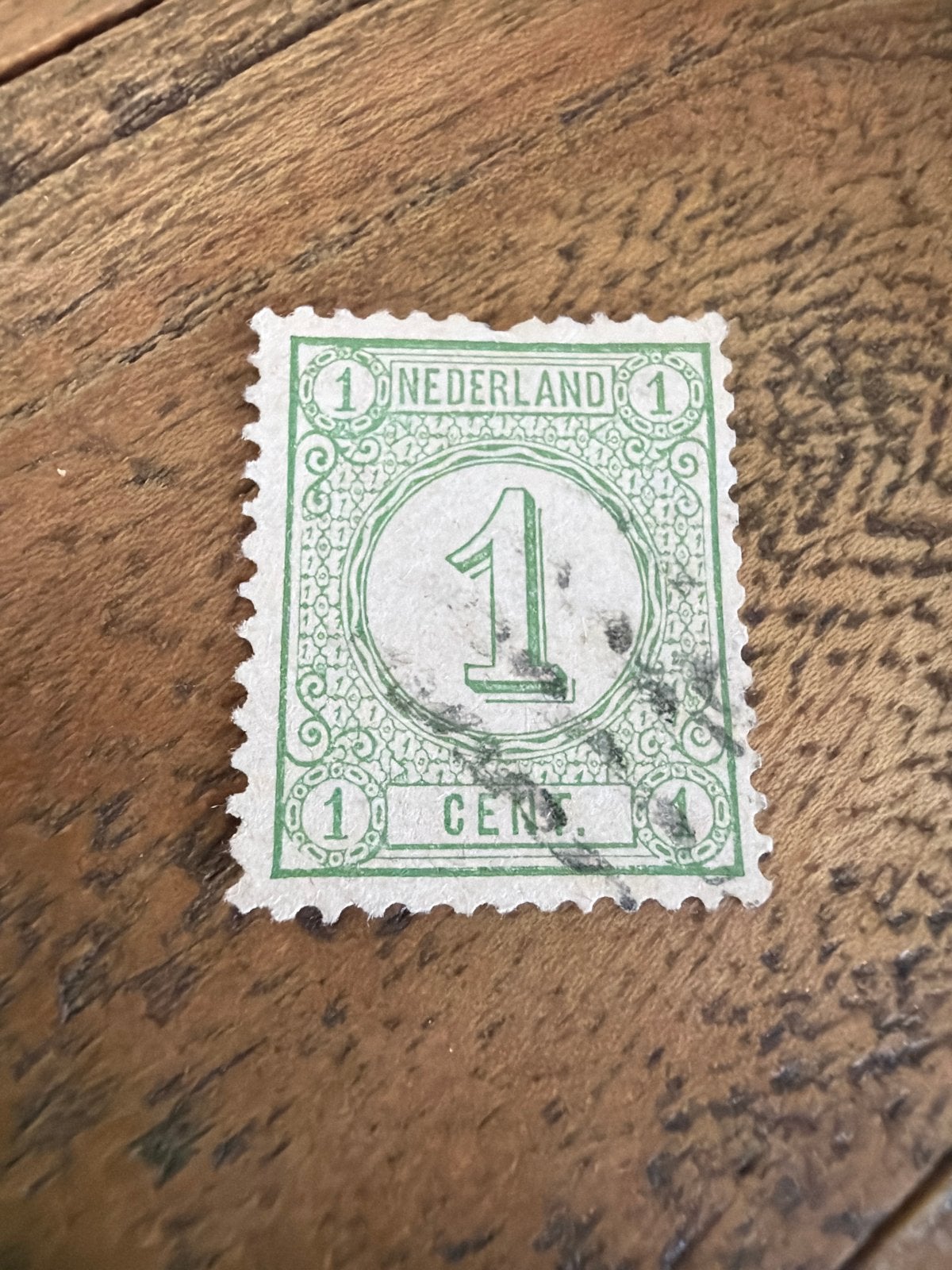 Nederland 1 Cent postzegel, gestempeld, Postzegels en Munten, Ophalen of Verzenden, T/m 1940, Gestempeld