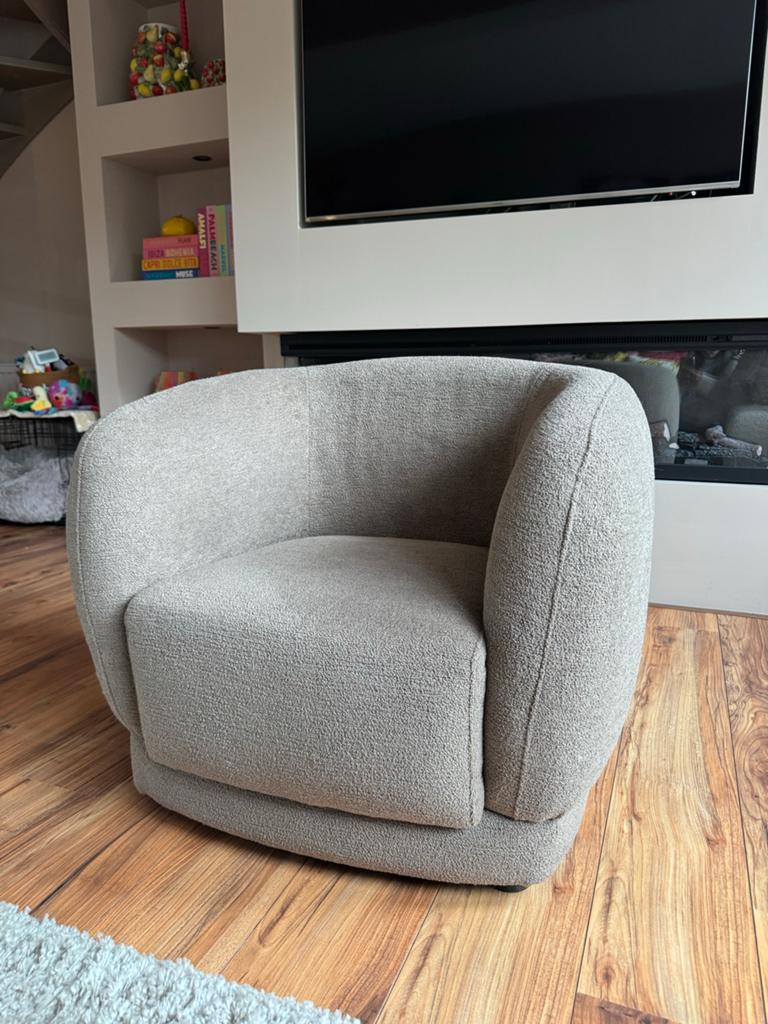 Leenbakker Fauteuil - Zo goed als nieuw, Ophalen of Verzenden, Zo goed als nieuw, Stof, 75 tot 100 cm