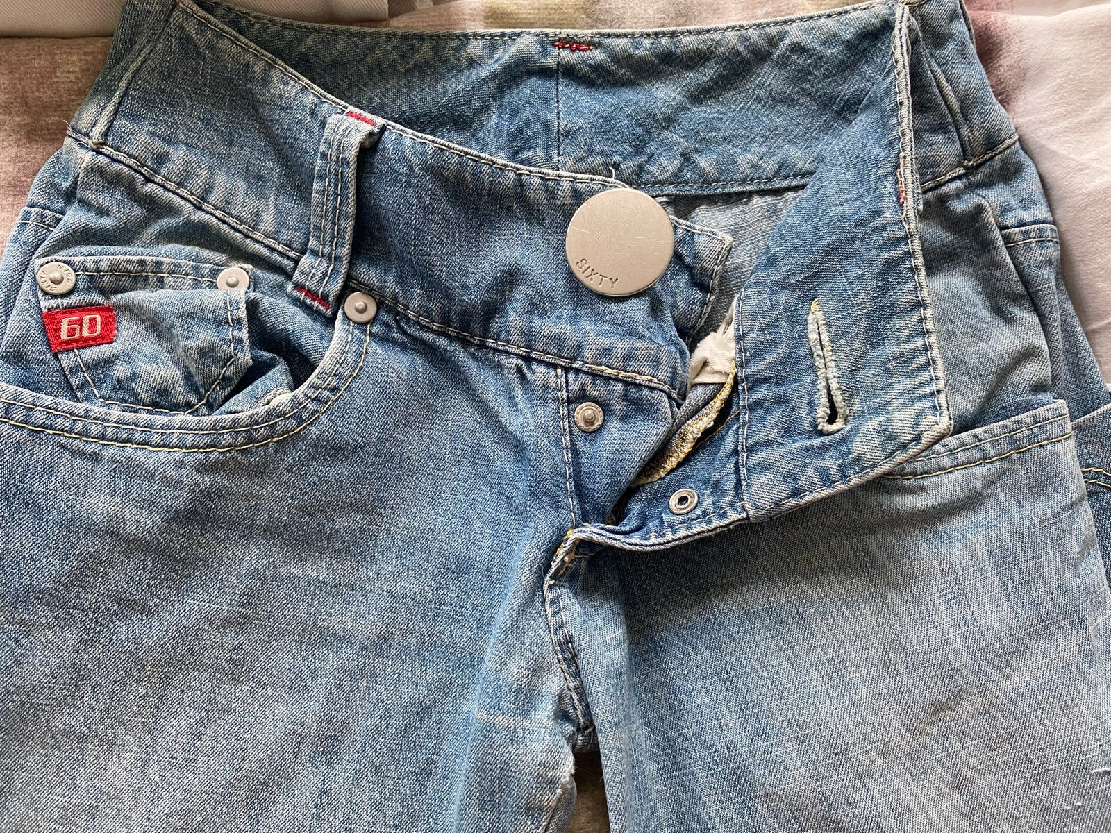 Miss Sixty spijkerbroek, lichtblauw, maat W28-W29, Ophalen, Zo goed als nieuw, Blauw, W28 - W29 (confectie 36)