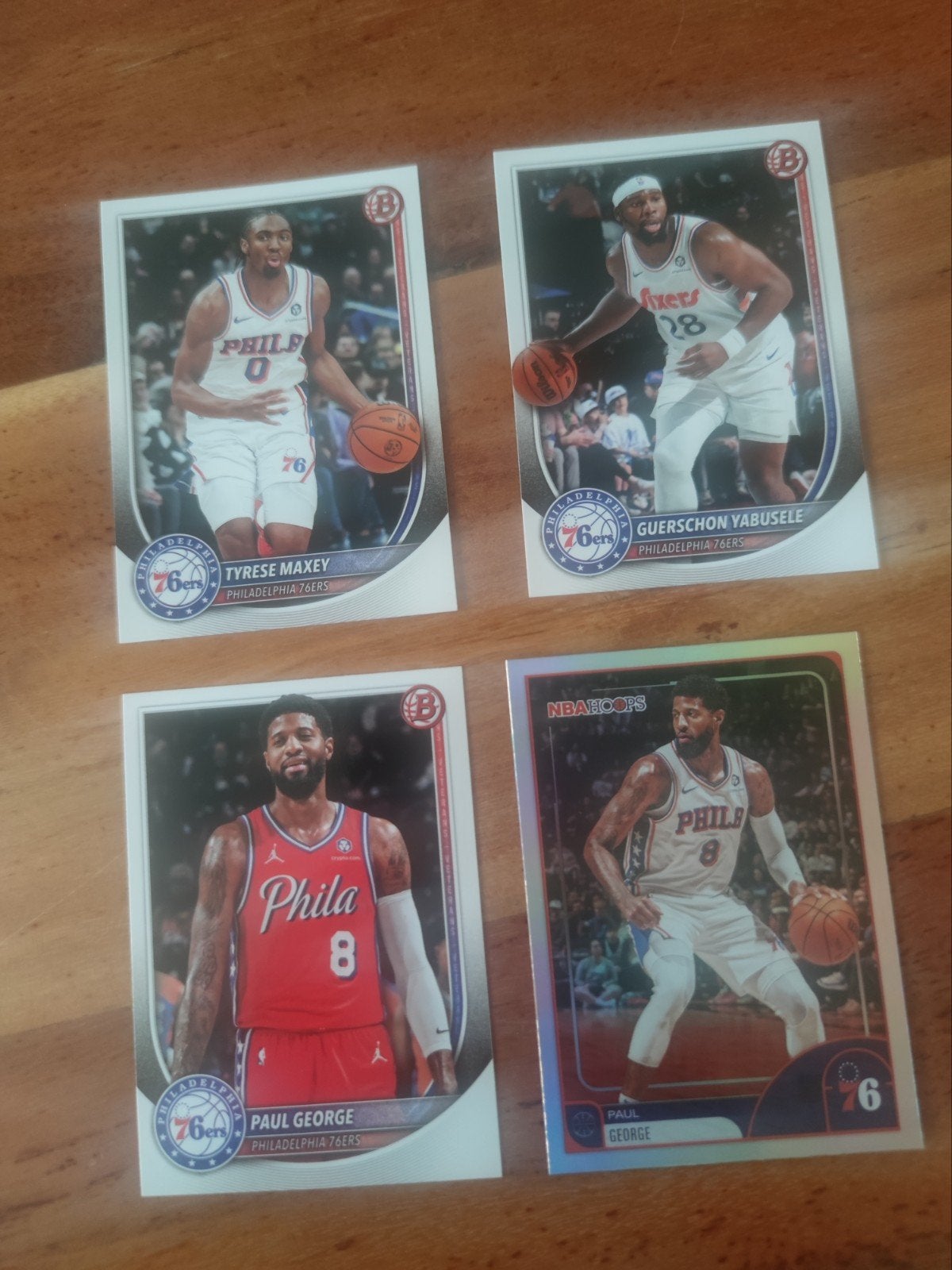 Philadelphia 76ers NBA Spelerskaarten - Tyrese Maxey, Paul G, Ophalen of Verzenden, Zo goed als nieuw, Buitenlandse clubs, Spelerskaart