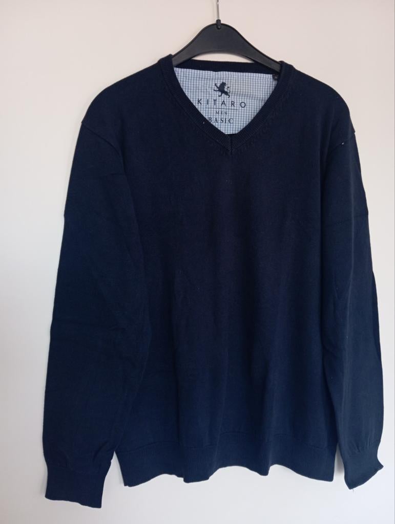 Kitaro donkerblauwe herentrui - Maat L, Kleding | Heren, Maat 52/54 (L), Blauw, Kitaro, Ophalen of Verzenden