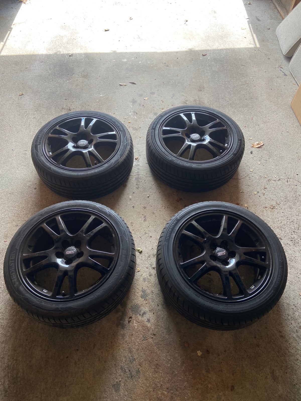 Subaru WRX STI Velgen 5X100, Ophalen, Gebruikt, Banden en Velgen, 17 inch