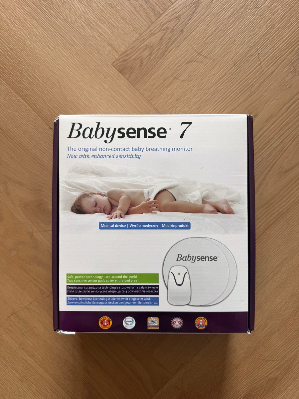 Babysense 7 Certified Baby Breathing Monitor, Kinderen en Baby's, Babyfoons, Ophalen of Verzenden, Zo goed als nieuw, 250 meter of meer