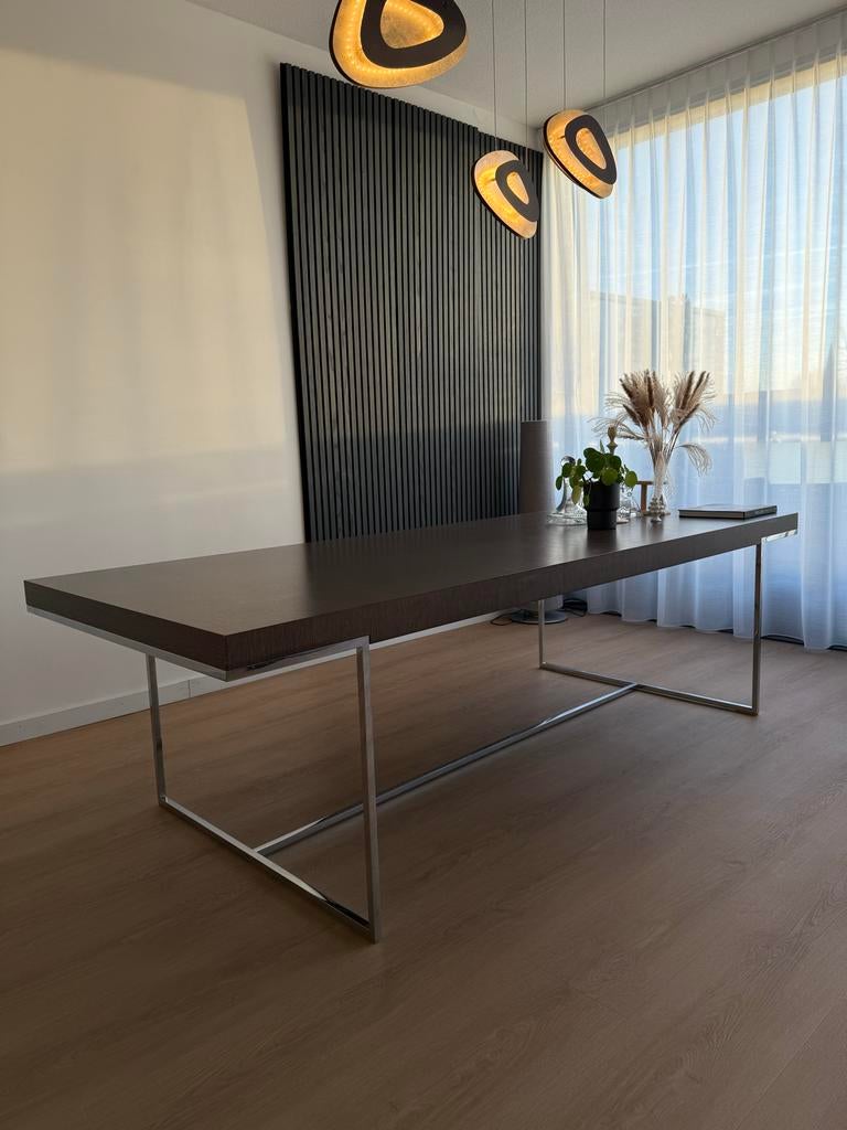 B&B Italia designtafel -NP: 9500 - Eetkamertafel - Eettafel, Gebruikt, 100 tot 150 cm, 200 cm of meer, Ophalen of Verzenden