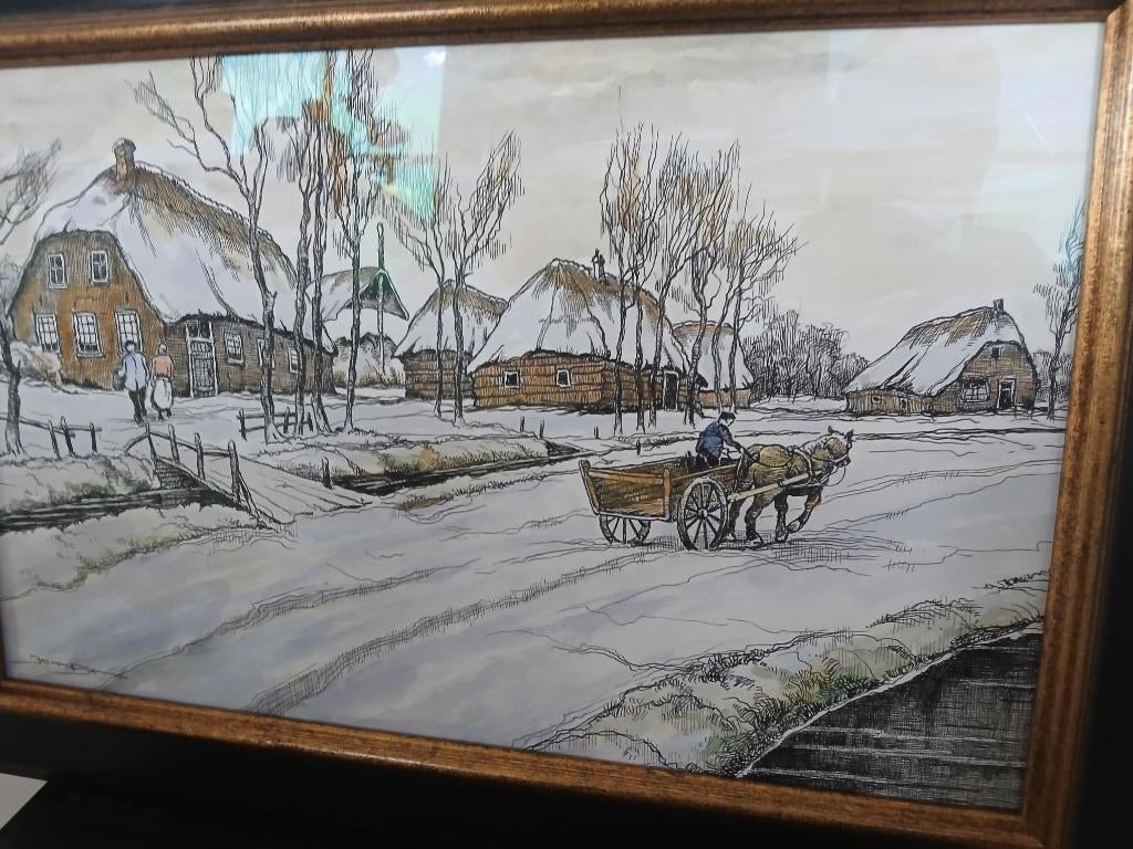 Kunstwerk Johannes van Dijk (1913–1998), Antiek en Kunst, Kunst | Schilderijen | Klassiek, Ophalen of Verzenden