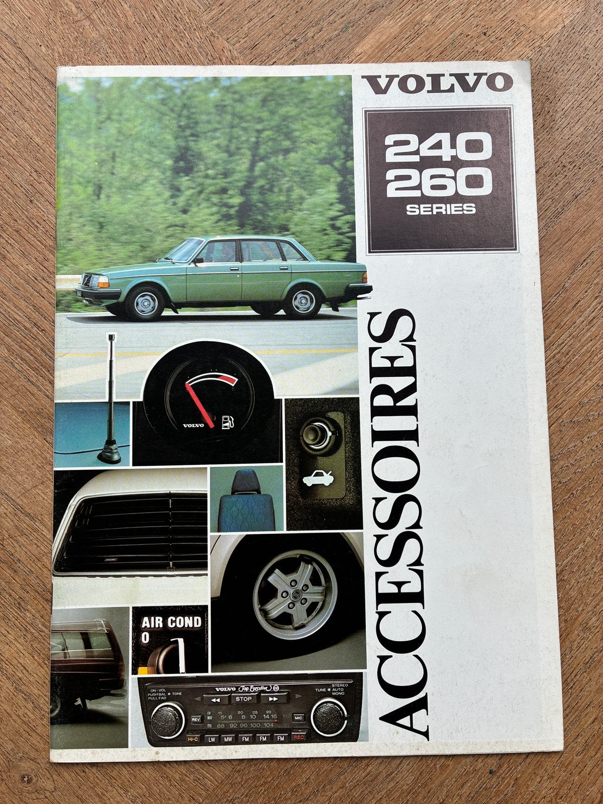 Volvo 240 / 260 accessoires brochure 1980, Verzenden, Zo goed als nieuw, Volvo