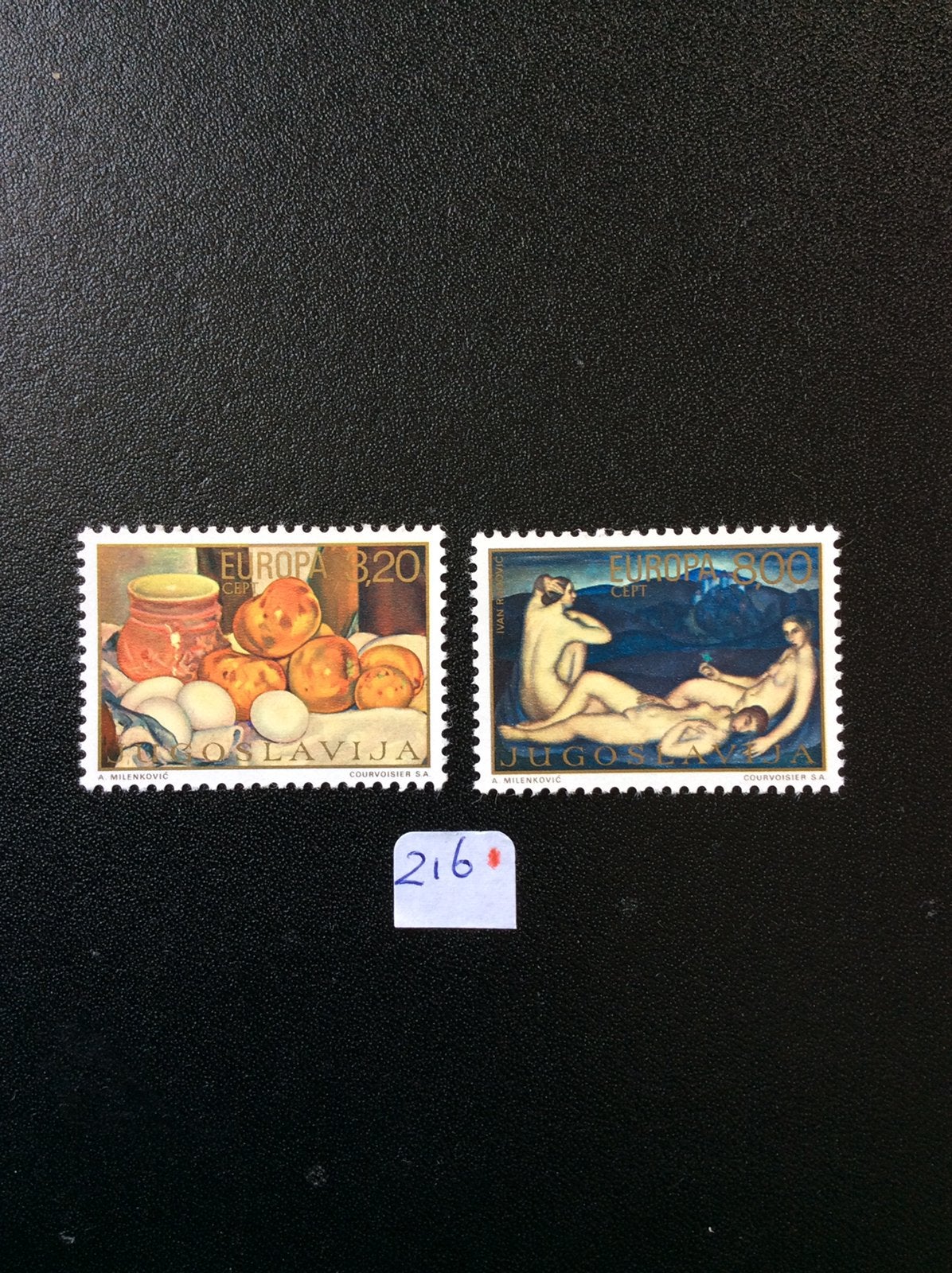 Joegoslavie postzegels 1975 pfr Mi 1598/99, Ophalen of Verzenden, Overige landen, Postfris