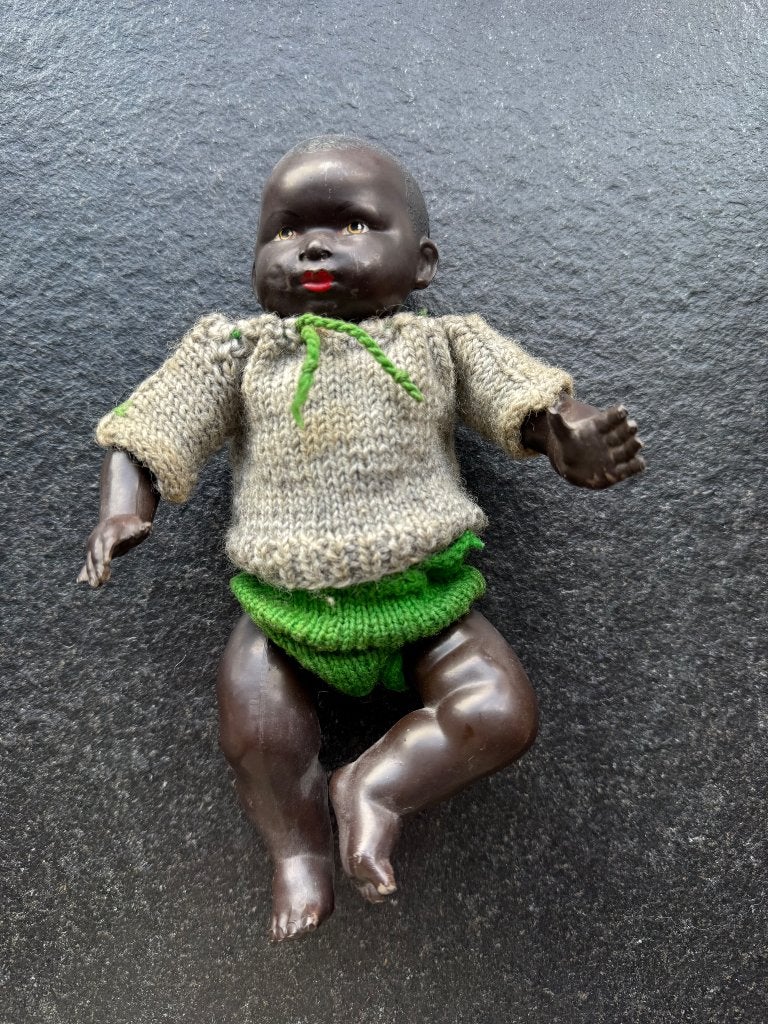 Vintage Brocante Baby pop Made in France, Ophalen of Verzenden, Gebruikt, Pop