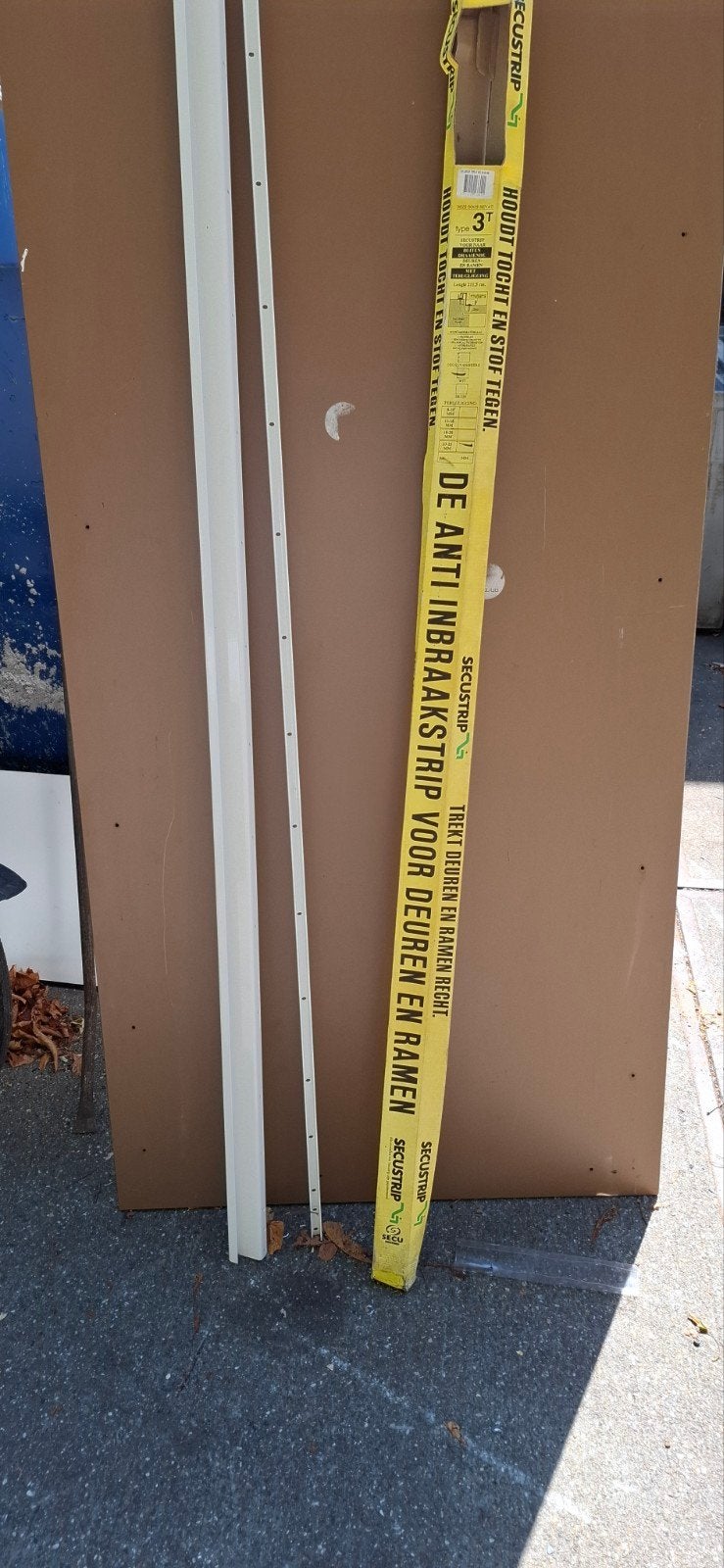 Nieuwe Secustrip anti-inbraakstrip wit 211 cm, Doe-het-zelf en Verbouw, Deuren en Horren, Ophalen, Nieuw, Overige typen, 200 tot 215 cm
