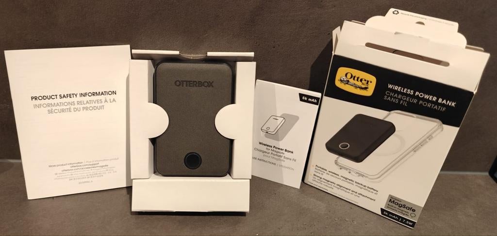 OtterBox 5.000 mAh Draadloze MagSafe Powerbank (nieuw), Telecommunicatie, Powerbanks, Ophalen of Verzenden, Nieuw, OtterBox