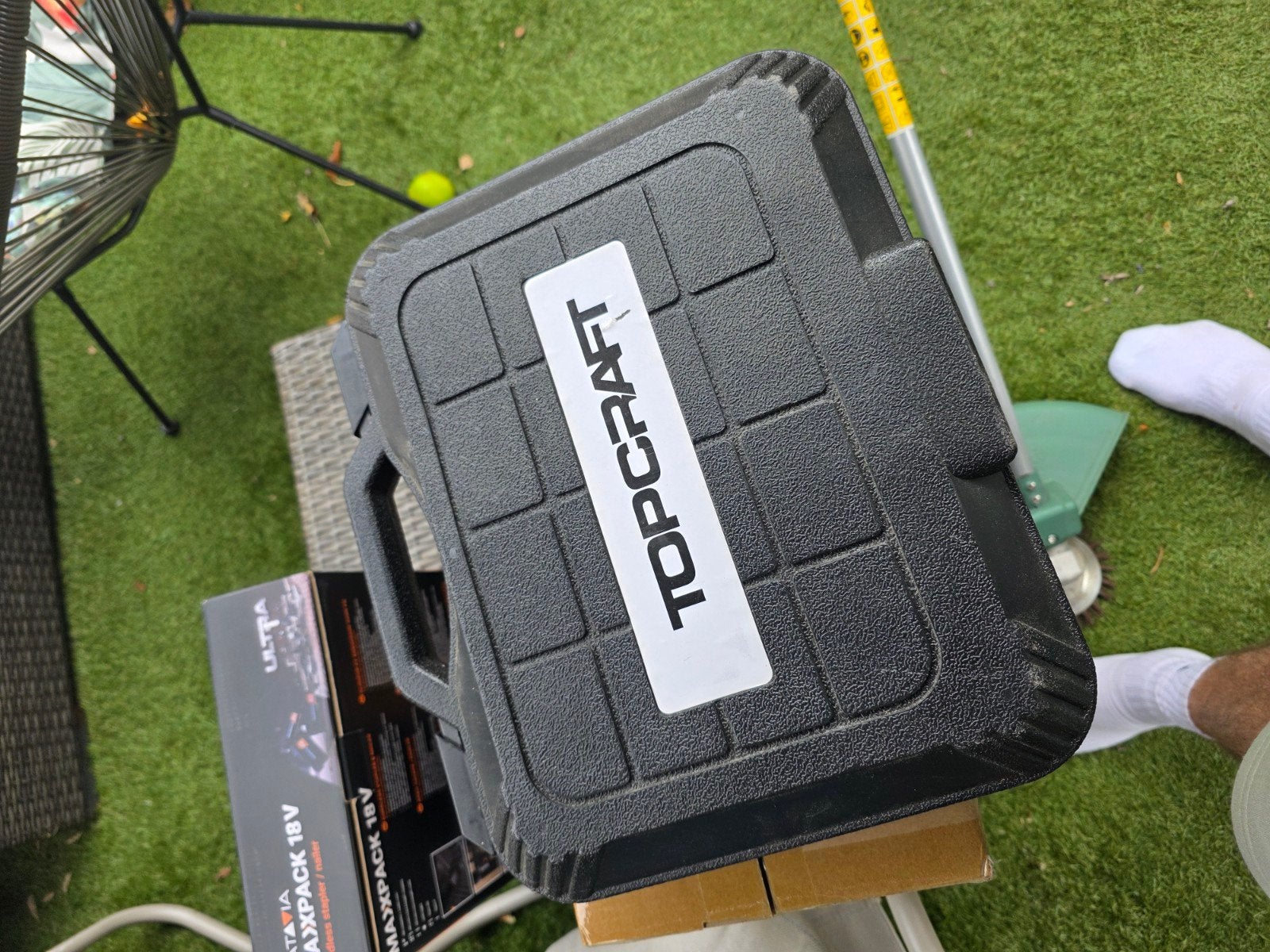 Topcraft pneumatische tacker-spijkerpistool nieuw, Ophalen, Nieuw, Tacker/nietmachine, Overige merken