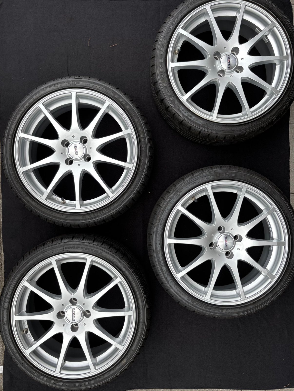Zeer mooie set  17 inch  velgen met winterbanden., Ophalen, Gebruikt, Velg(en), 17 inch