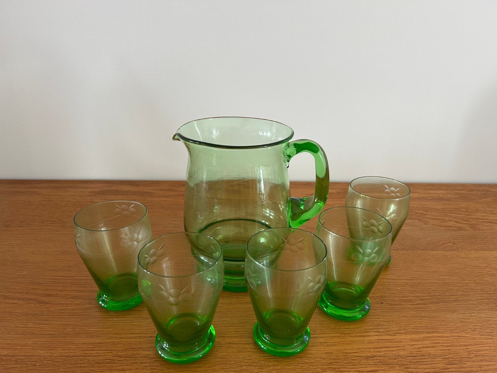 Diverse sets gekleurde glazen, Antiek en Kunst, Antiek | Glas en Kristal, Ophalen of Verzenden