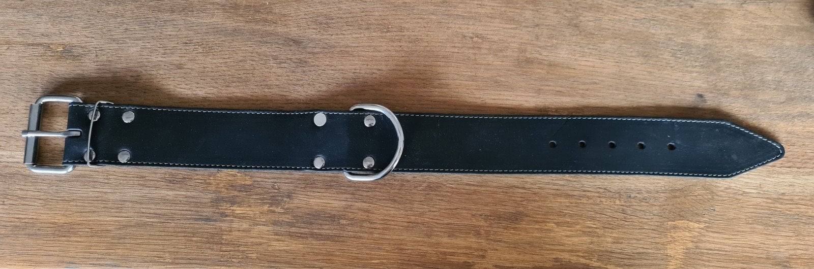 Hondenhalsband leer zwart nieuw, Ophalen of Verzenden, Nieuw