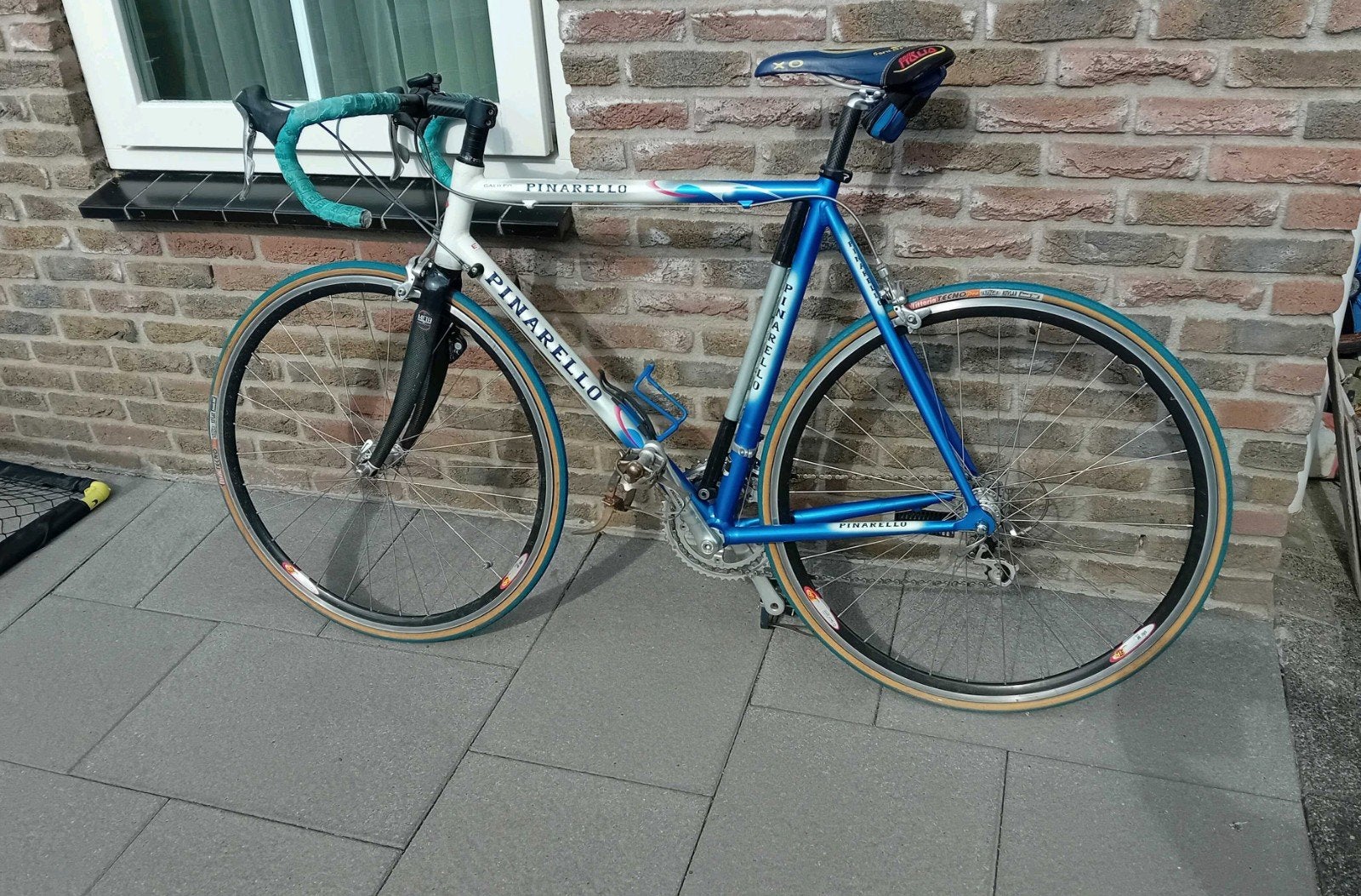 Pinarello racefiets met Daytona onderdelen en Fir SRG30 wiel, Velgrem, Aluminium, Zo goed als nieuw, 15 tot 20 versnellingen