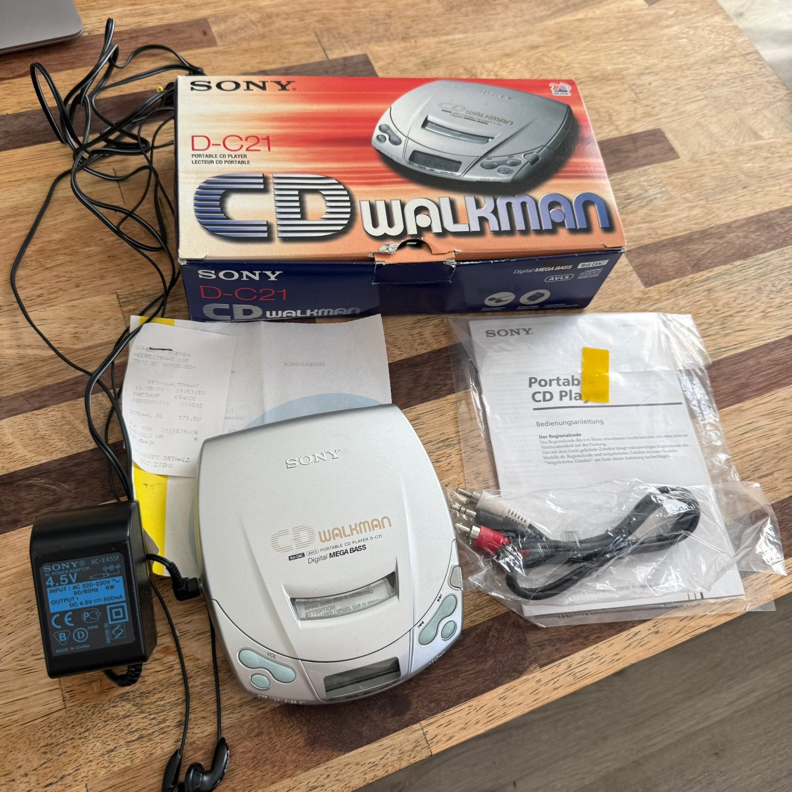 Sony D-C21 Discman – Compleet in Doos – Origineel – Zeer net, Ophalen of Verzenden, Discman