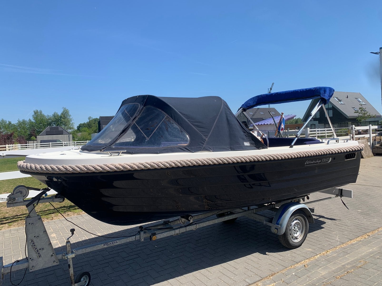 Tender sloep Wiedersloep 530XL met Suzuki 15 pk 4 takt, Ophalen, Tender, Biminitop, Zo goed als nieuw