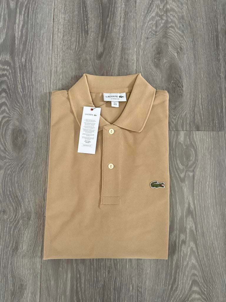 Lacoste Polo Beige Maat M Nieuw, Kleding | Heren, Ophalen of Verzenden, Nieuw, Maat 48/50 (M), Beige