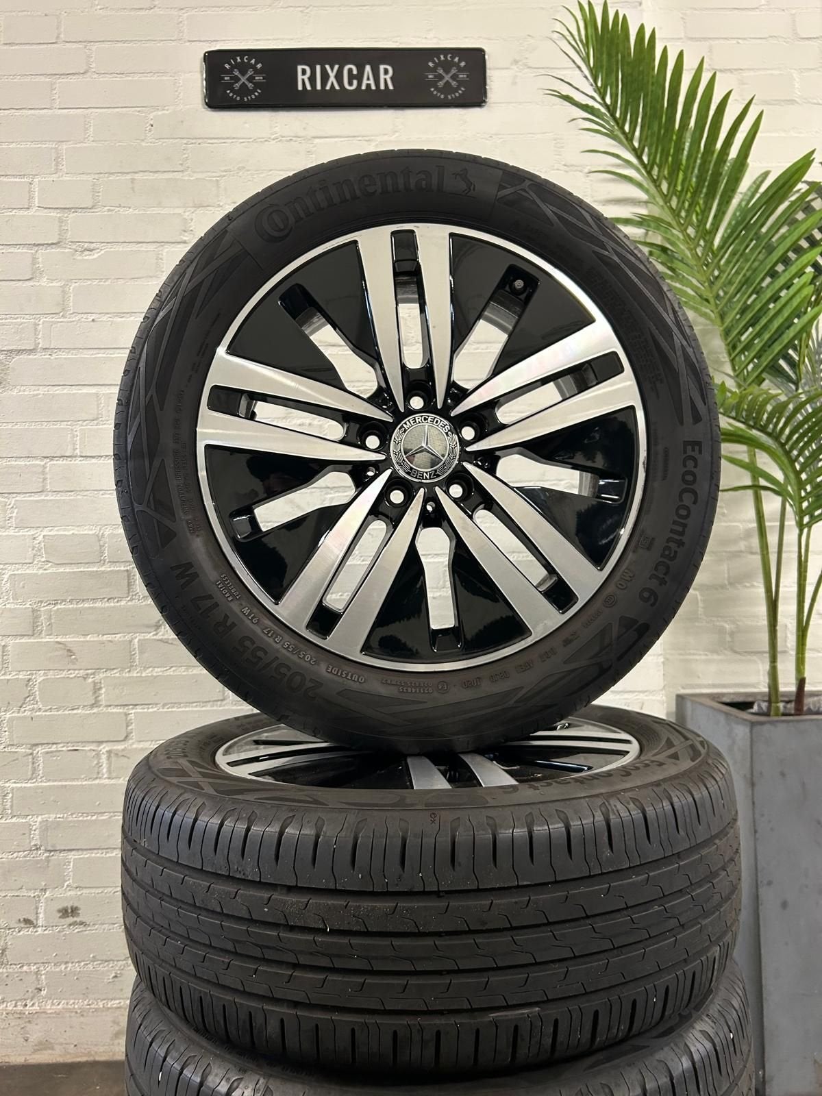 Originele Mercedes A-Klasse W177 velgenset 17INCH + Continen, Ophalen, Gebruikt, -, -