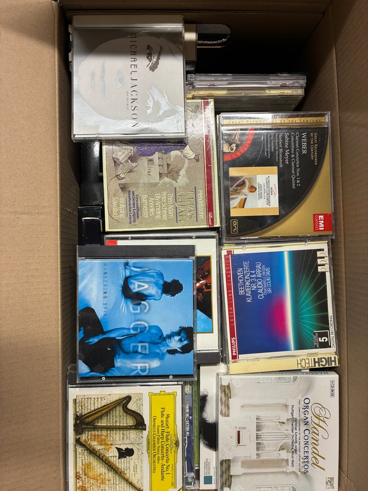 Diverse collectie cd's en dvd's: Pop, Klassiek, Rock, Ophalen, Gebruikt, Overige componisten, Overige typen