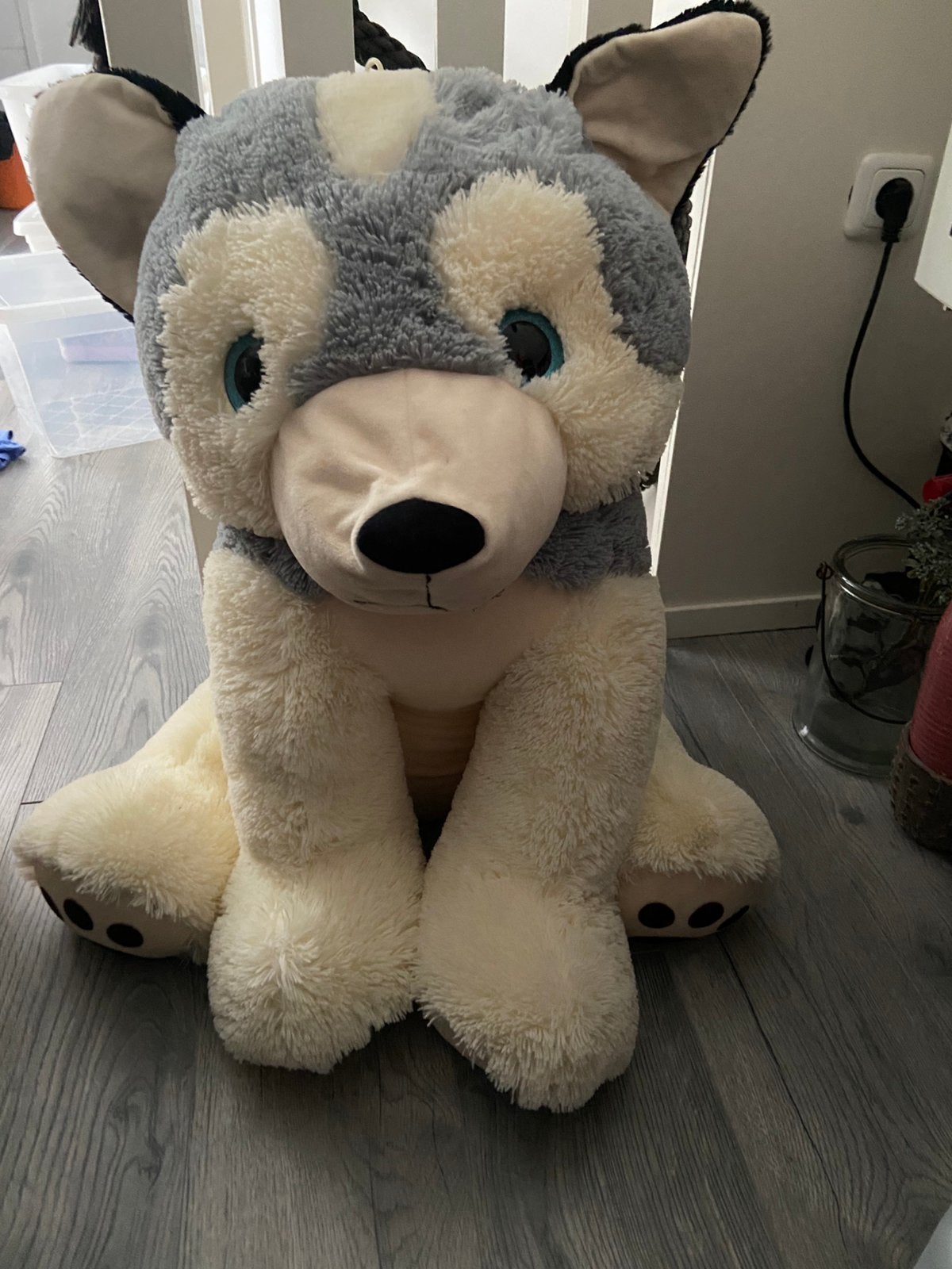 Grote husky knuffel, Ophalen, Gebruikt, Overige merken, Overige karakters