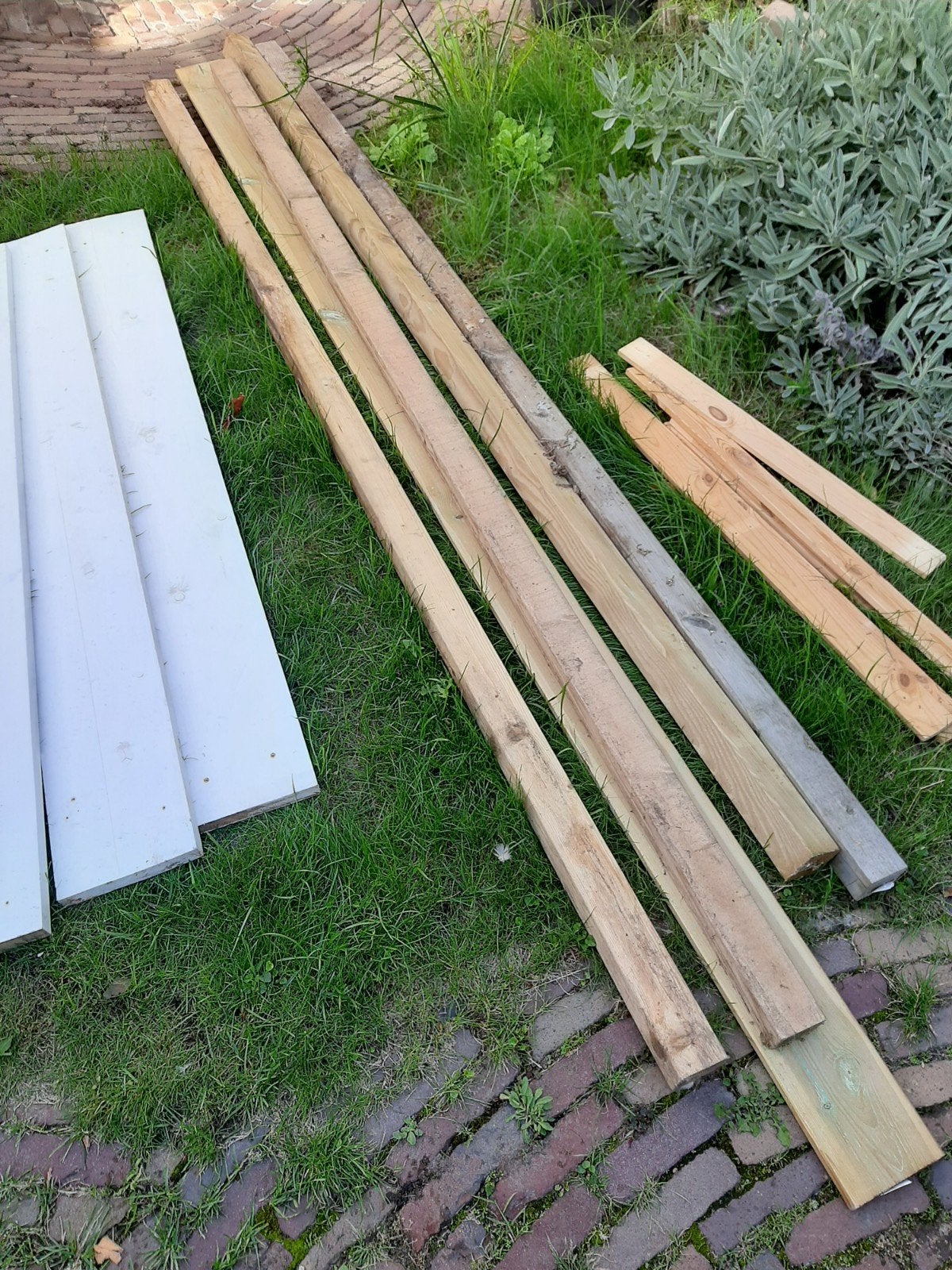 Nieuwe palen en steigerhout, Nieuw, Ophalen of Verzenden, 250 tot 300 cm, Steigerhout