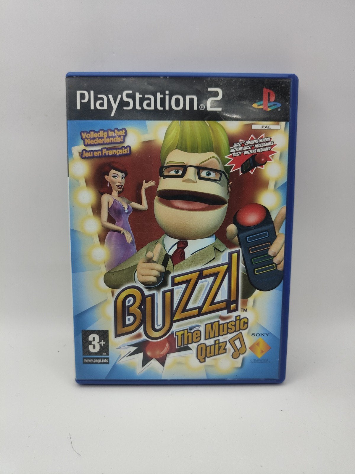 Buzz! The Music Quiz PS2, Muziek, Gebruikt, Sony Computer Entertainment, Eén computer