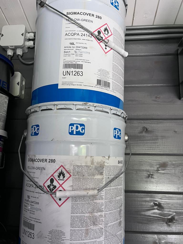 Sigmacover 280 20 liter sets yellow-green, Ophalen, Nieuw