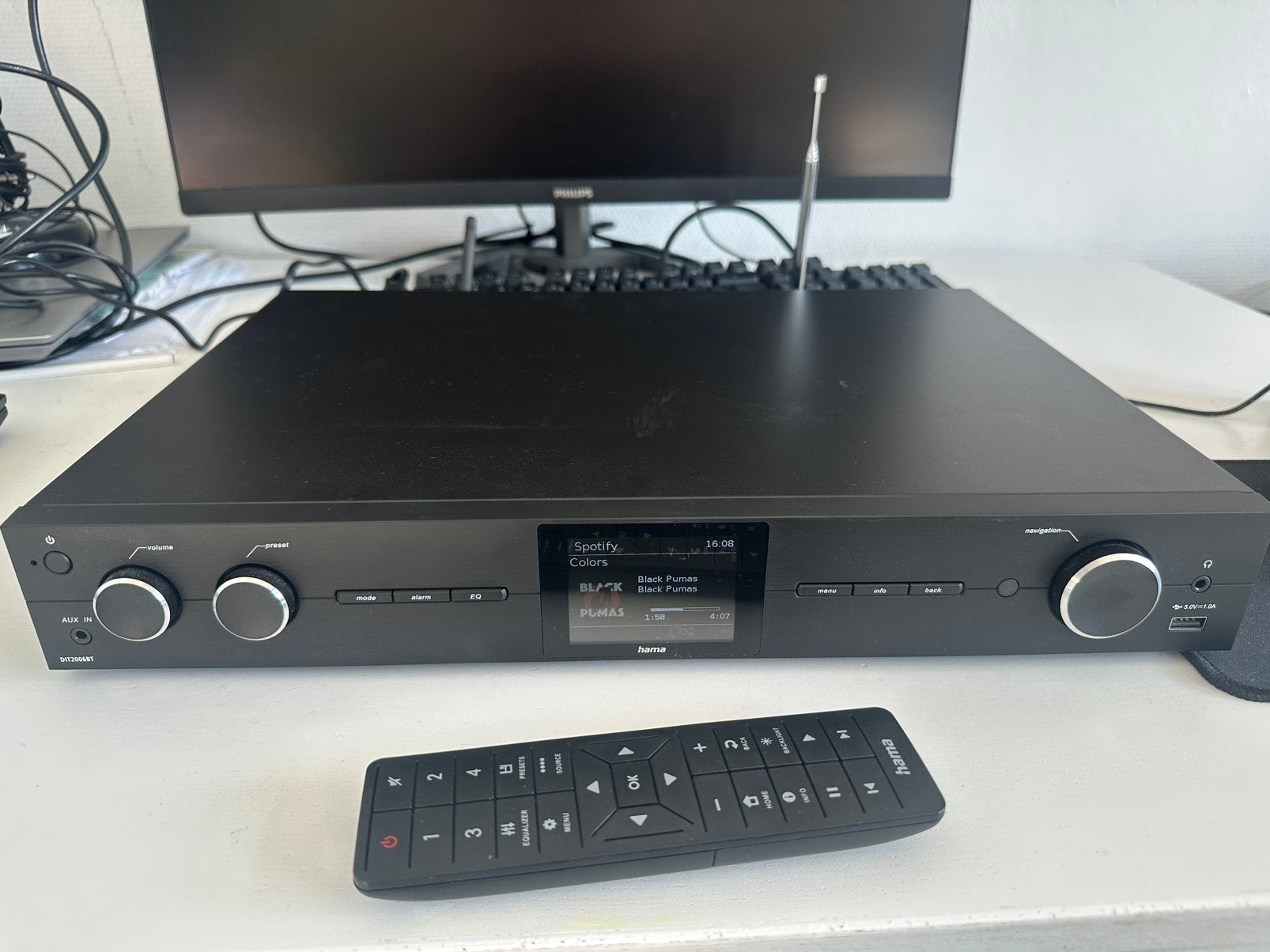 Hama DIT2006BT digitale Hifi Tuner WIFI, DAB+, FM, Bleutooth, Audio, Tv en Foto, Ophalen of Verzenden, Zo goed als nieuw