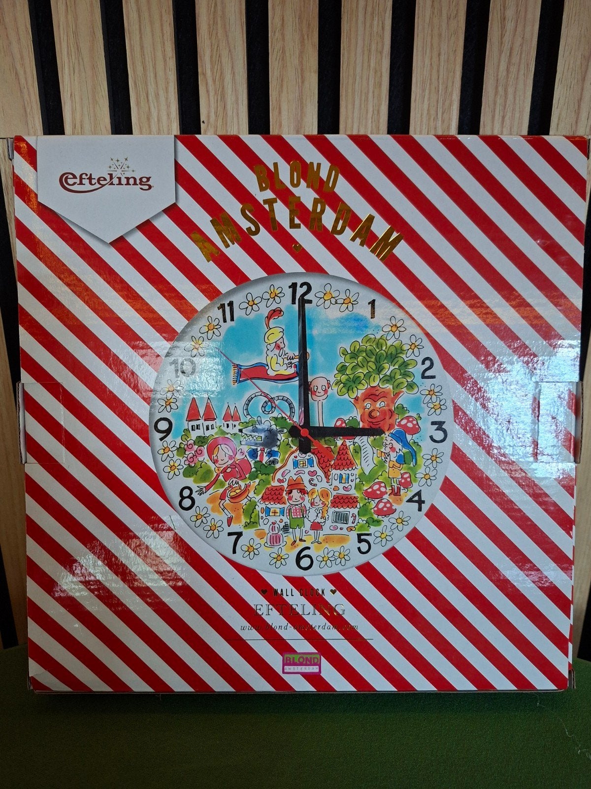 Nieuwe Blond Amsterdam Efteling Wandklok, Huis en Inrichting, Ophalen, Nieuw, Wandklok, Meerkleurig