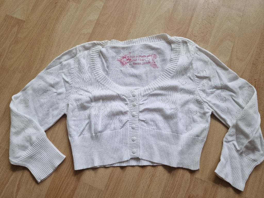 witte TALLY WEIJL bolero/vestje, maat 36, Kleding | Dames, Ophalen of Verzenden, Zo goed als nieuw, Maat 36 (S), Wit