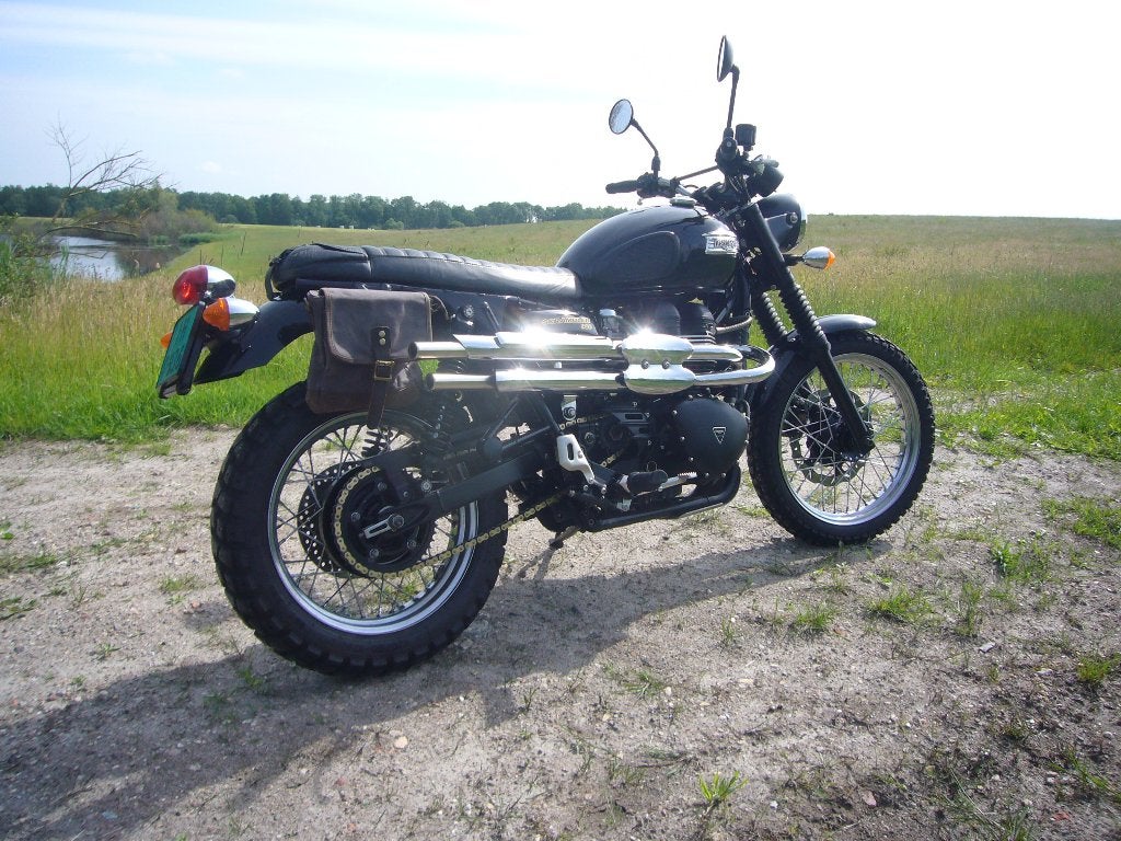 Triumph Scrambler  jet black Classic Raisch, Motoren, Motoren | Triumph, 2 cilinders, Sportuitlaat, Motorrijbewijs A, Meer dan 35 kW