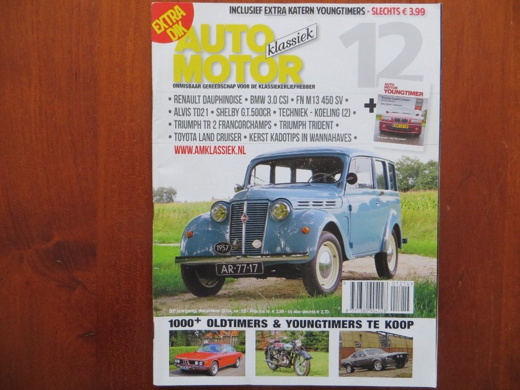 Auto Motor Klassiek 12 2014 TR2 Franc, BMW 3.0 CSI, Alvis, Boeken, Ophalen of Verzenden, Nieuw, BMW
