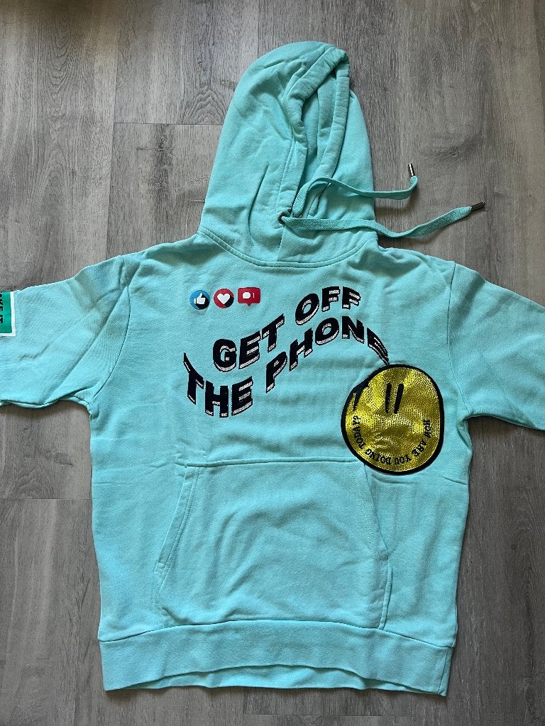 Leuke hoodie met 'Get Off The Phone' print, Overige kleuren, Verzenden, My Brand, Zo goed als nieuw