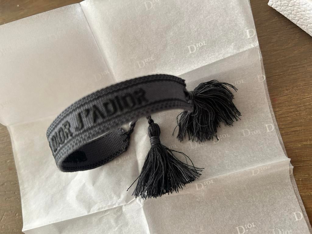 Dior armband J'ADIOR zwart met toebehoren - Nieuw, Ophalen of Verzenden, Nieuw