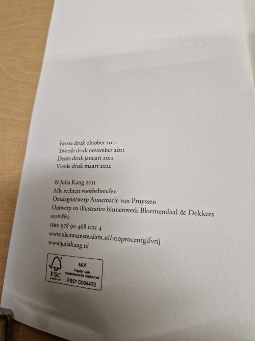 boek 100% gifvrij julia kang, Boeken, Ophalen of Verzenden