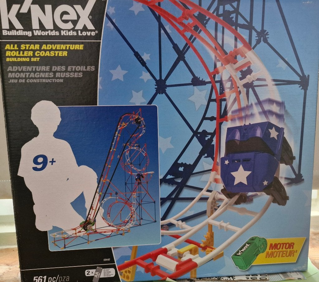 K' nex achtbaan, Ophalen, Gebruikt, K'nex