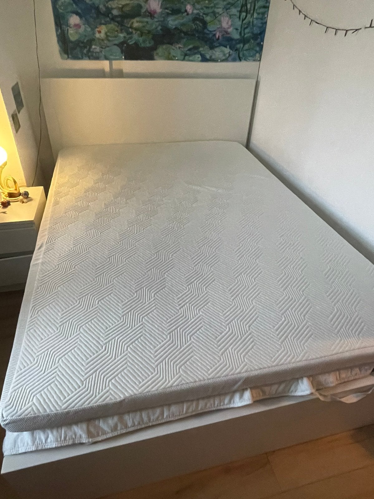 Gel Bed Mattress Topper 140 x 200cm, Ophalen of Verzenden, Zo goed als nieuw, Tweepersoons, 140 cm
