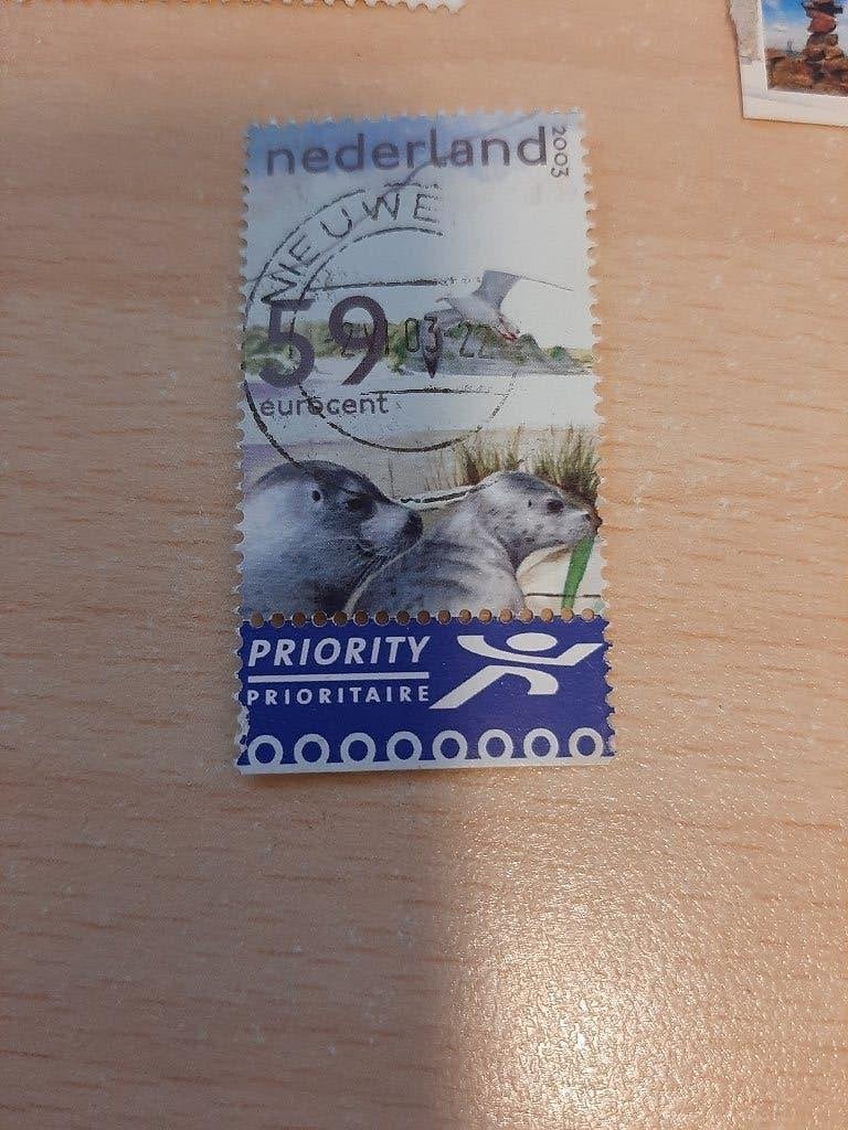 2003 Priority zegel zeehonden, Verzenden, Gestempeld