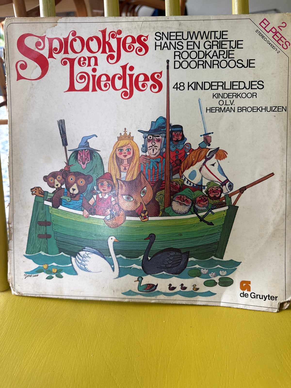 Sprookjes en Liedjes - Dubbel LP met 48 Kinderliedjes, Gebruikt, Ophalen of Verzenden, Verhaal of Sprookje, 12 inch