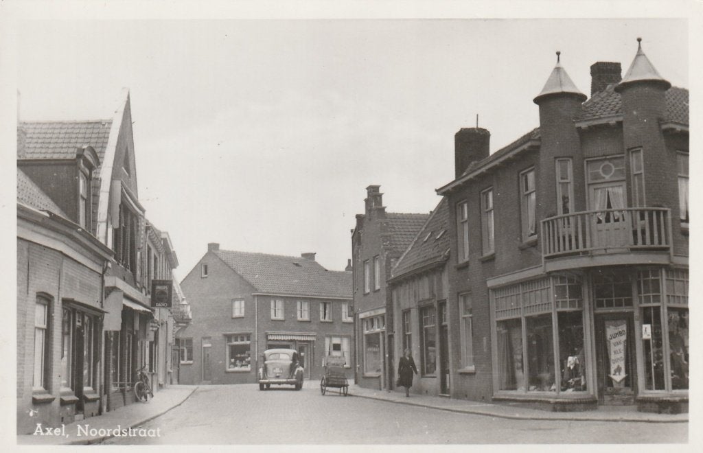 AXEL Noordstraat, Verzamelen, Ansichtkaarten | Nederland, Verzenden, 1940 tot 1960, Ongelopen, Zeeland