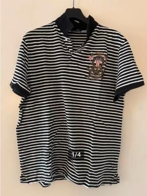 Wit/Zwarte Polo Ralph Lauren Jeans Company -Polo (NIEUW) XL, Wit, Ralph Lauren, Ophalen of Verzenden, Maat 56/58 (XL)